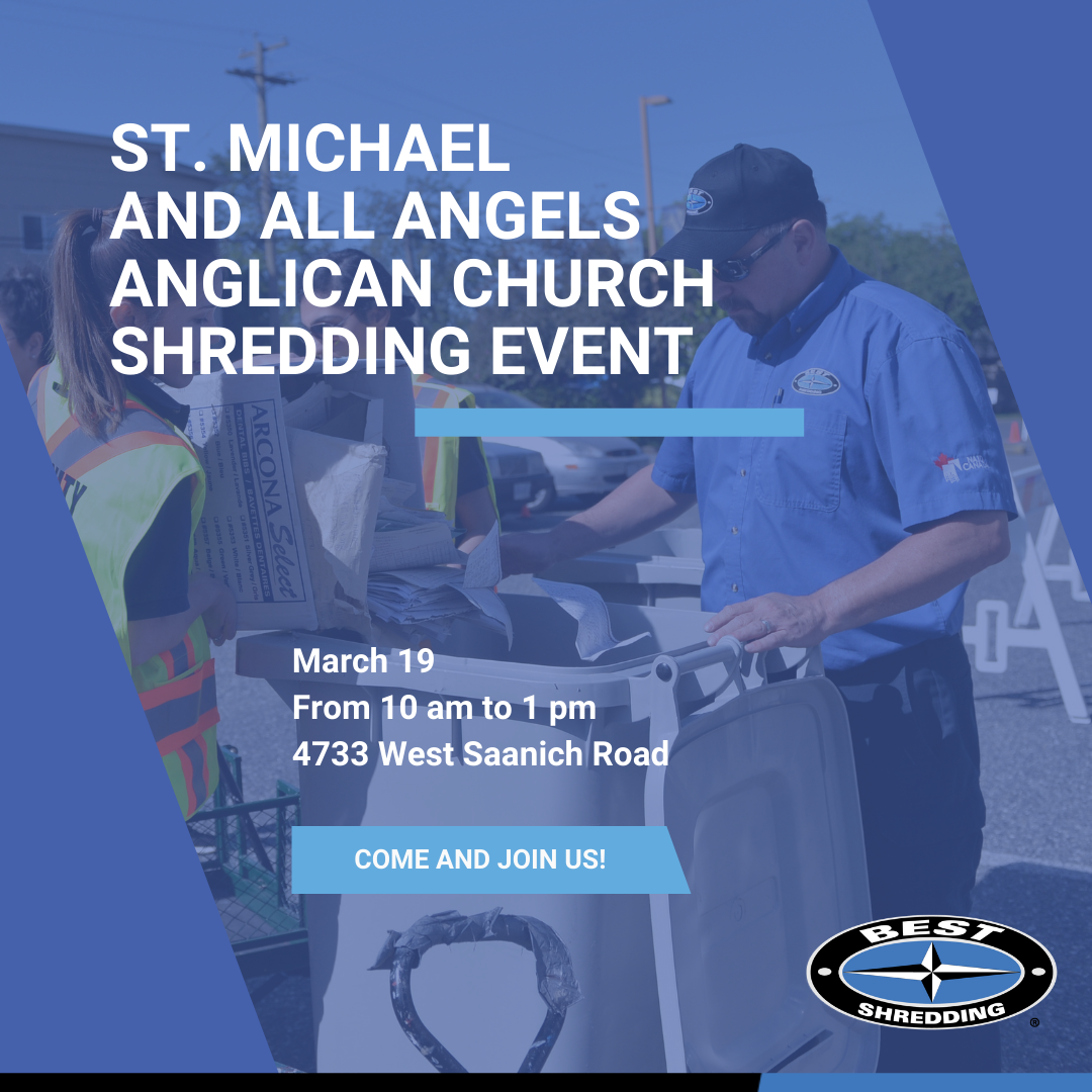 St. Michael and All Angels Anglican Church Shredding Event BEST Shredding