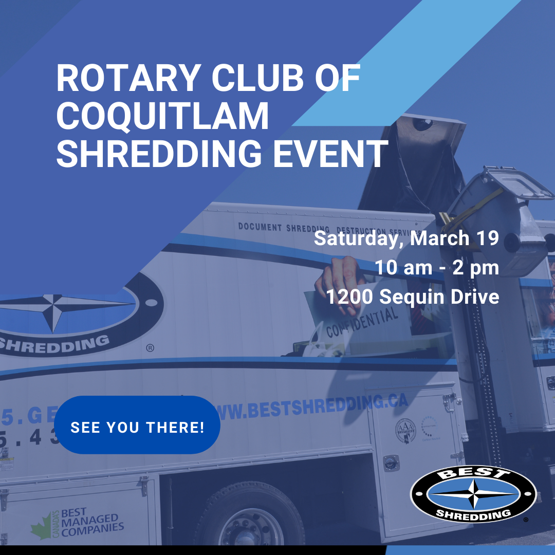 Rotary Club of Coquitlam Shredding Event BEST Shredding